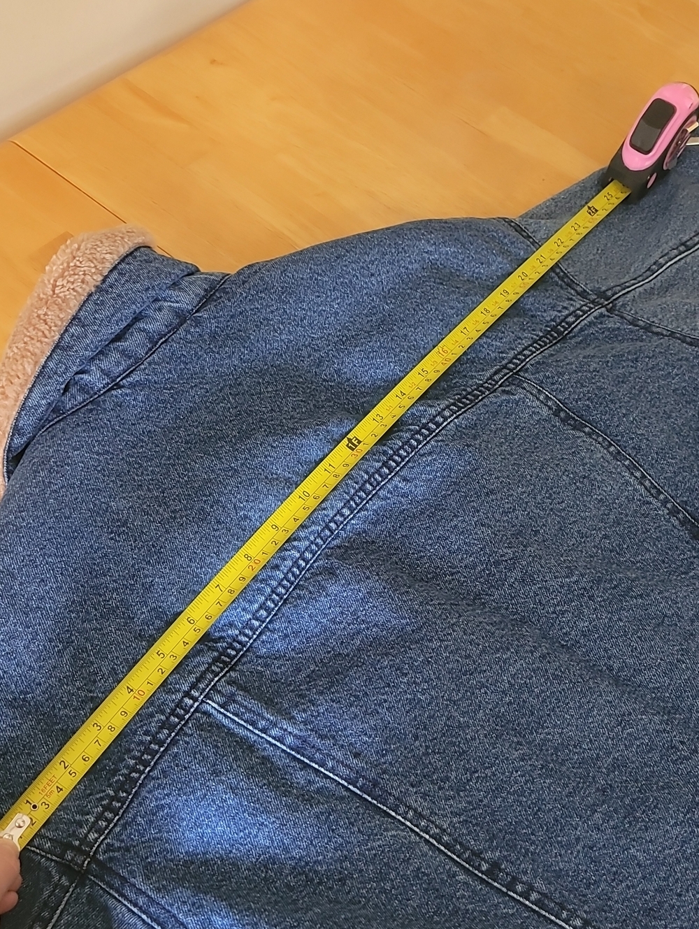 Anthropologie Pilcro Sherpa-Trimmed Denim Jacket Size S $148 NWOT - Picture 13 of 14